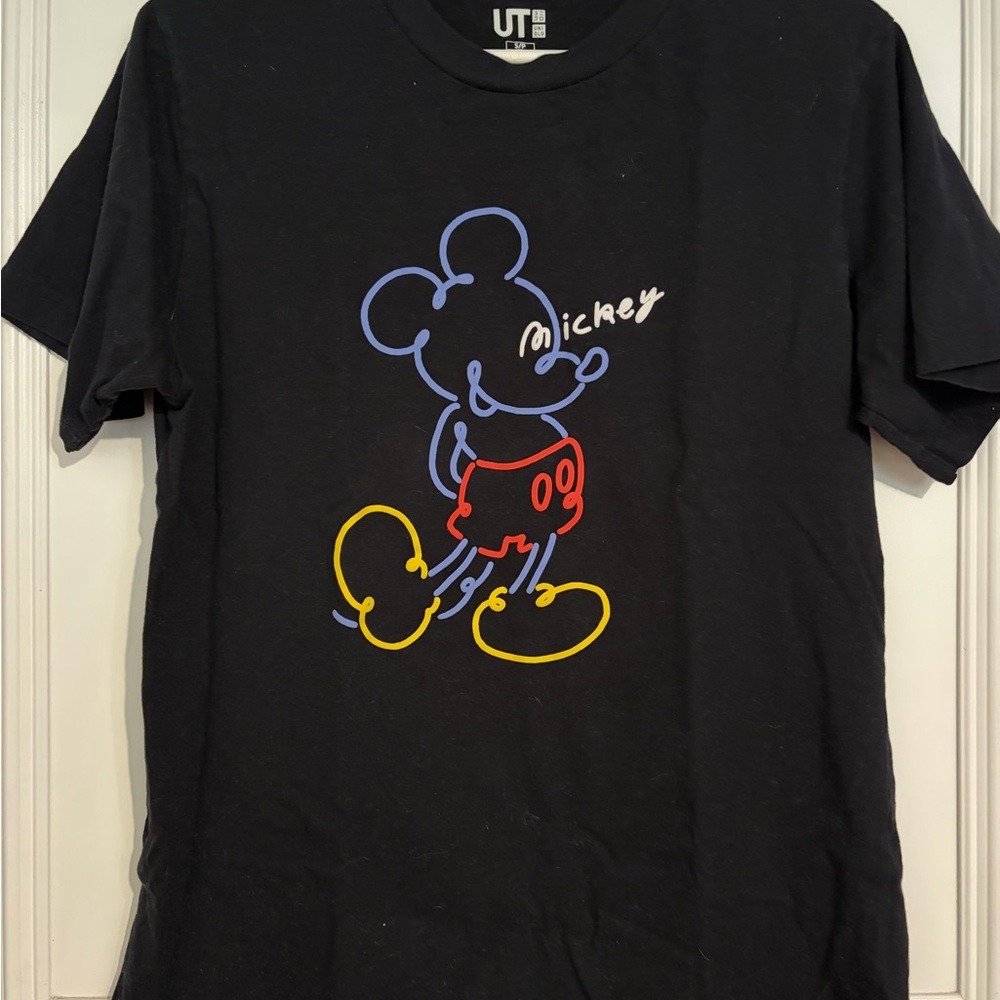 Disney Mickey Black Graphic Tee by Uniqlo